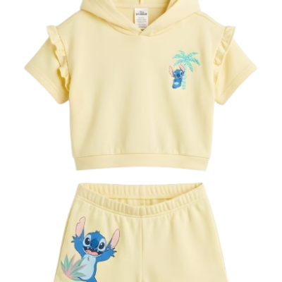 SET SHORTS STITCH NIÑA